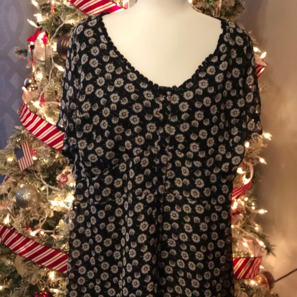 Button down sunflower dress